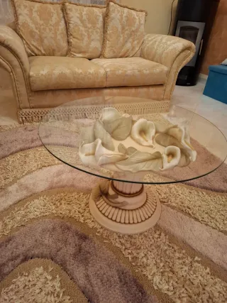 Tavolino da salotto in vetro