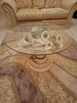 Tavolino da salotto in vetro