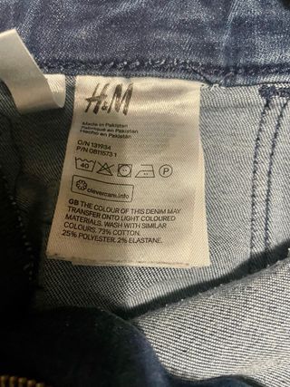 Peto vaquero elástico H&M niña