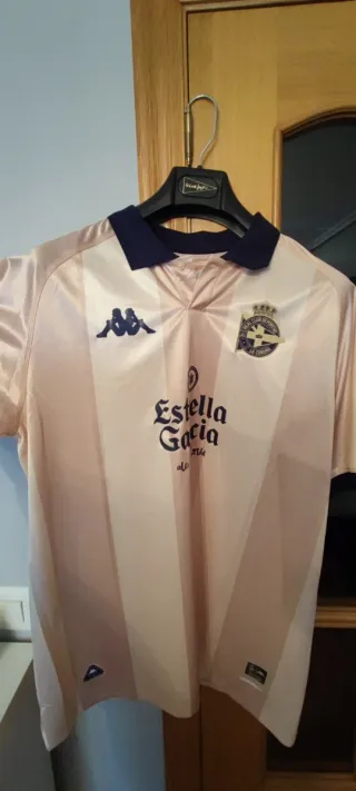 Camiseta Kappa Deportivo La Coruña Beige/Rosa