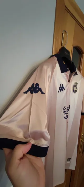 Camiseta Kappa Deportivo La Coruña Beige/Rosa