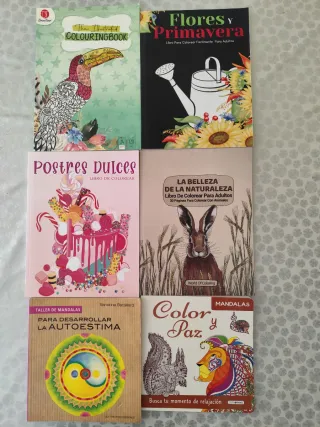 Libros colorear adultos y mandalas
