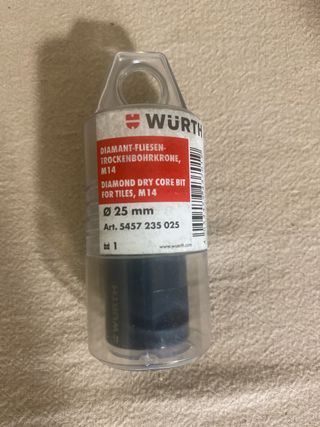 Corona Diamante Wurth 25mm M14 Porcelánico