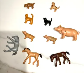 Playmobil Granja Animales (Caballos, Cerdos, Perro