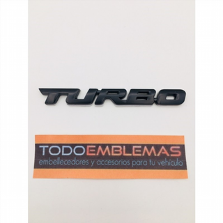 EMBLEMA TURBO NEGRO