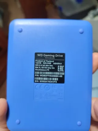 Disco Duro WD 500GB Gaming Drive Azul