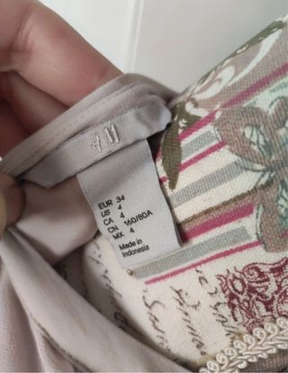 Vestido H&M Beige