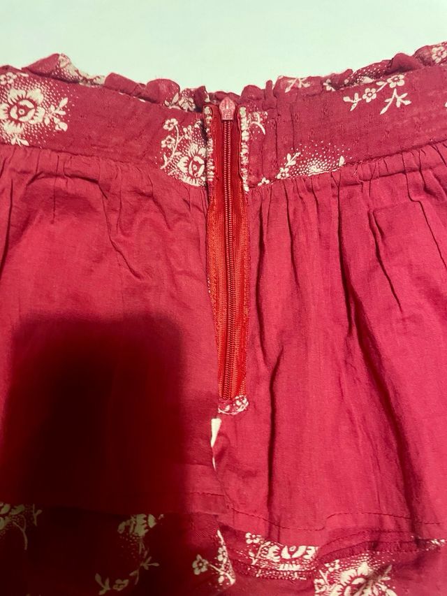 Falda estampada Nicoli niña con bolsillos