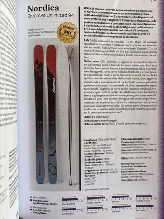 Nordica Enforcer Unlimited 94 Sci Alpinismo Nuovi