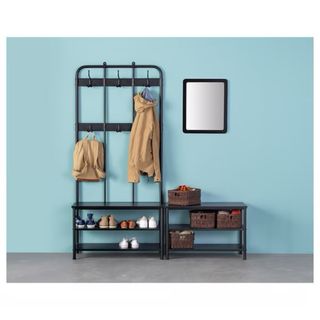 Mueble de entrada Ikea Pinnig negro