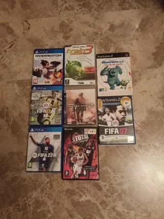 Lote Videojuegos PS4: FIFA, Overwatch, etc.