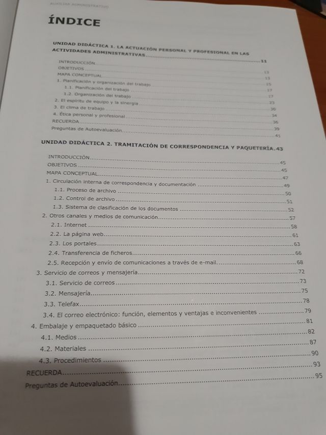 Curso auxiliar administrativo