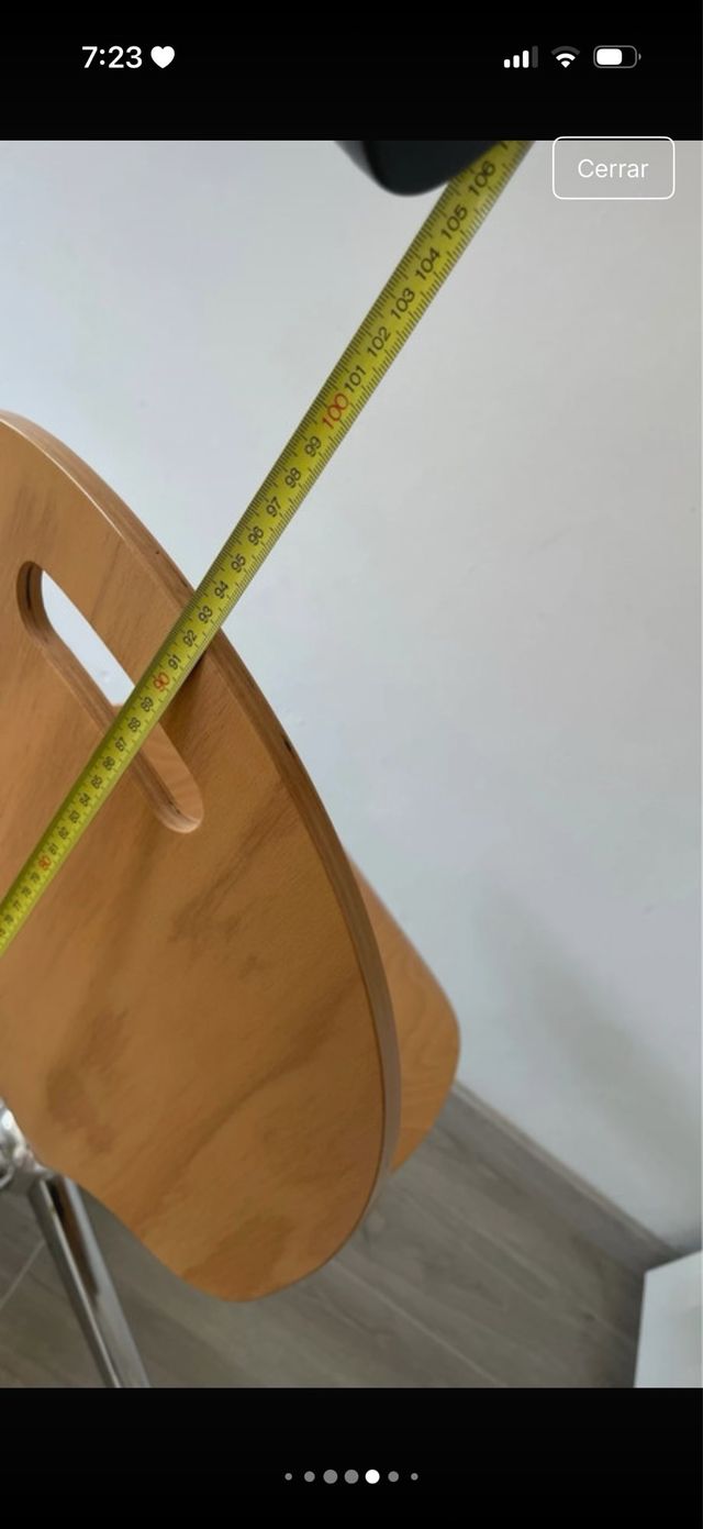 Silla de escritorio madera y metal