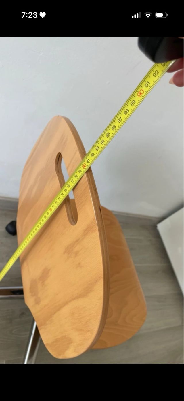 Silla de escritorio madera y metal