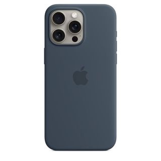Custodia per iPhone 15 Pro Max - Silicone MagSafe blu