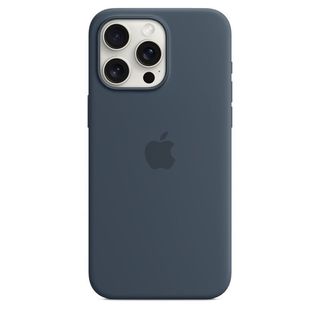 Custodia per iPhone 15 Pro Max - Silicone MagSafe blu