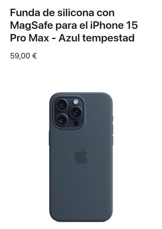 Custodia per iPhone 15 Pro Max - Silicone MagSafe blu