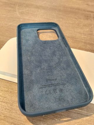 Custodia per iPhone 15 Pro Max - Silicone MagSafe blu