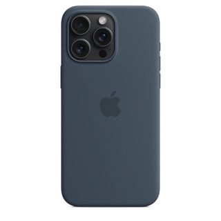 Custodia per iPhone 15 Pro Max - Silicone MagSafe blu