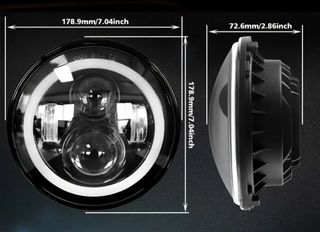 Kit 2 Faros LED 7 H4 Jeep Patrol Y60