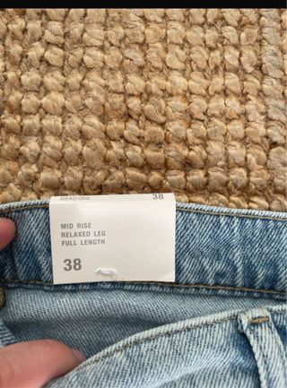 Jeans Zara Anchos Azul