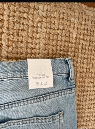 Jeans Zara Anchos Azul