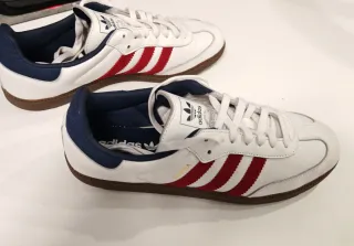 Adidas Samba Blancas/Rojas/Azules