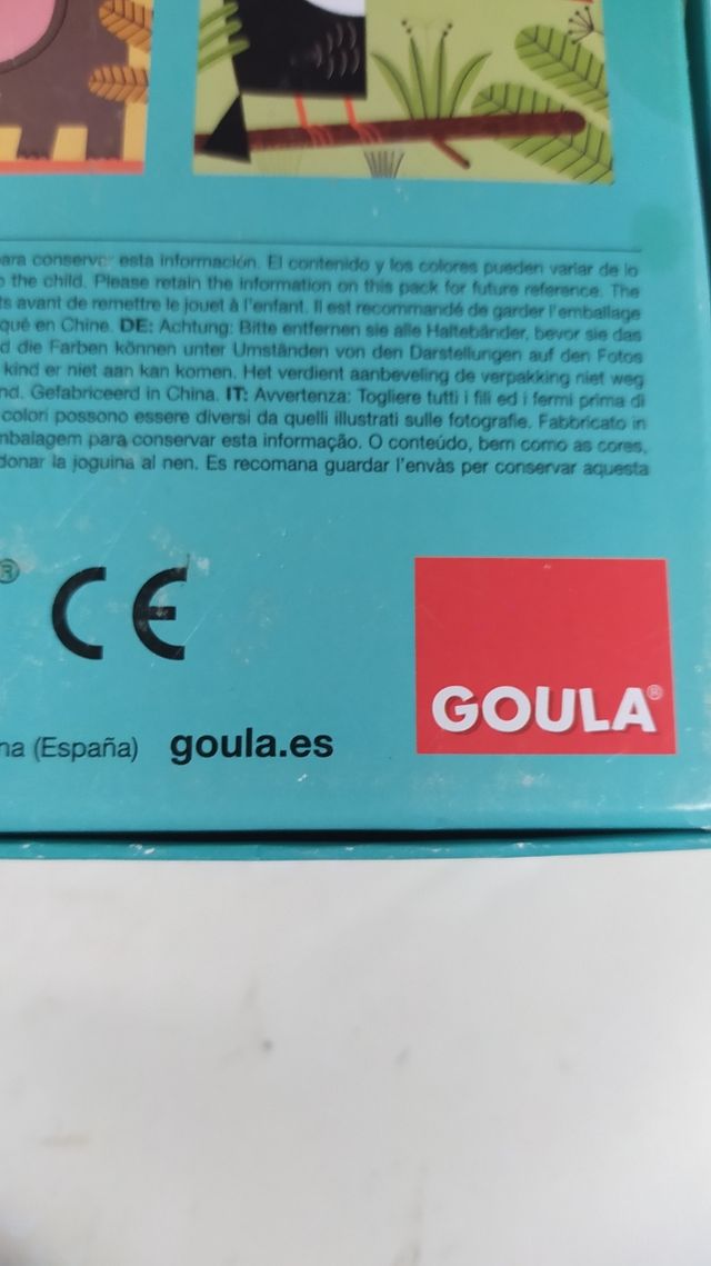 Puzzle cubos 2 años