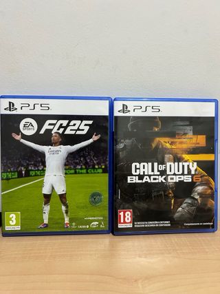 Pack 2 juegos PS5-Call of Duty Black Ops 6 +FC 25