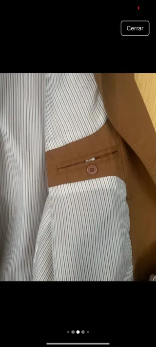 Gabardina Stradivarius Marrón