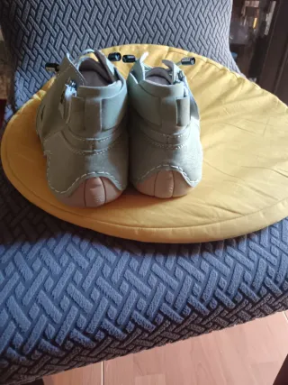 Zapatillas deportivas hombre beige/verde