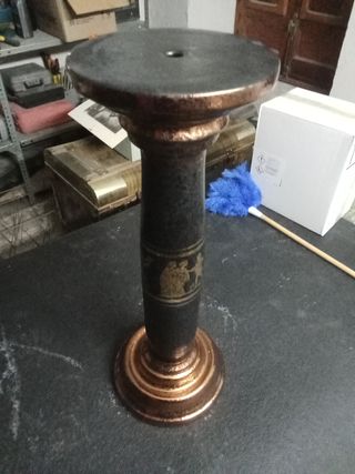 Pedestal de cerámica esmaltada.ideal para de decor