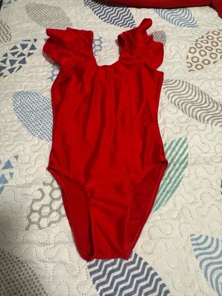 Falda y body flamenca niña rojo