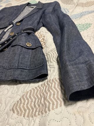 Blazer mujer vaquera azul. 