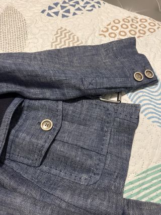 Blazer mujer vaquera azul. 