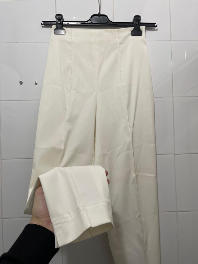 Pantalone donna panna