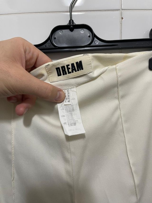 Pantalone donna panna