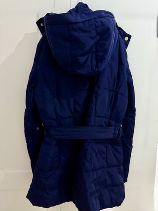Abrigo plumas Zara Talla L Azul