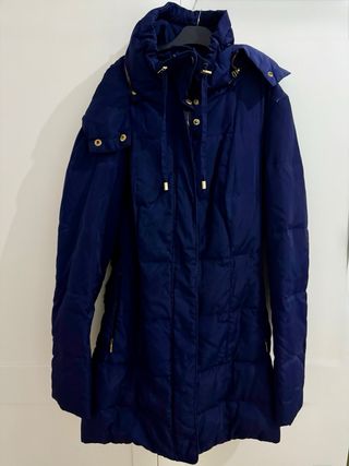 Abrigo plumas Zara Talla L Azul