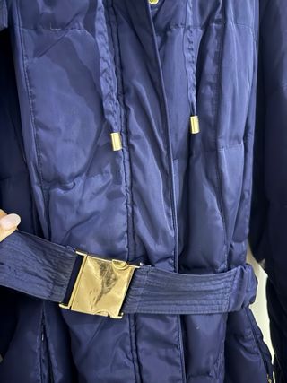 Abrigo plumas Zara Talla L Azul