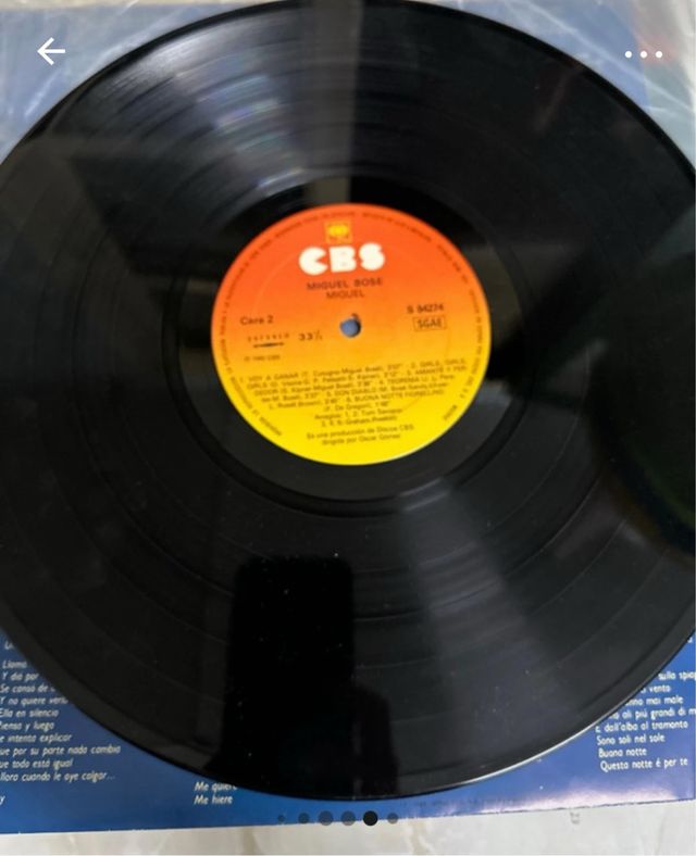 Vinilo Miguel Bose XXX