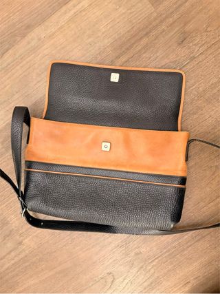 Borsa Fendi Vintage Pelle Nera Arancio