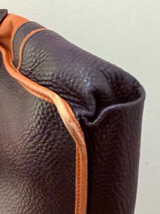 Borsa Fendi Vintage Pelle Nera Arancio