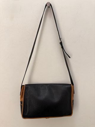 Borsa Fendi Vintage Pelle Nera Arancio