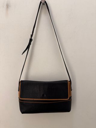 Borsa Fendi Vintage Pelle Nera Arancio