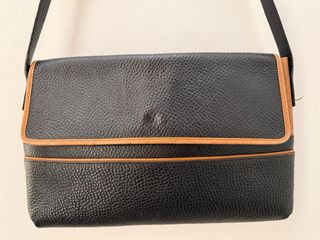 Borsa Fendi Vintage Pelle Nera Arancio