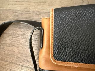 Borsa Fendi Vintage Pelle Nera Arancio