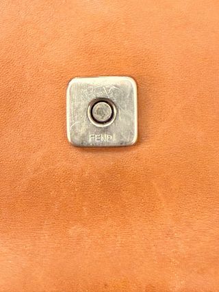 Borsa Fendi Vintage Pelle Nera Arancio