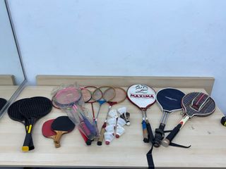 Lote Raquetas Tenis, Bádminton y Ping Pong