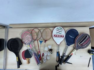 Lote Raquetas Tenis, Bádminton y Ping Pong